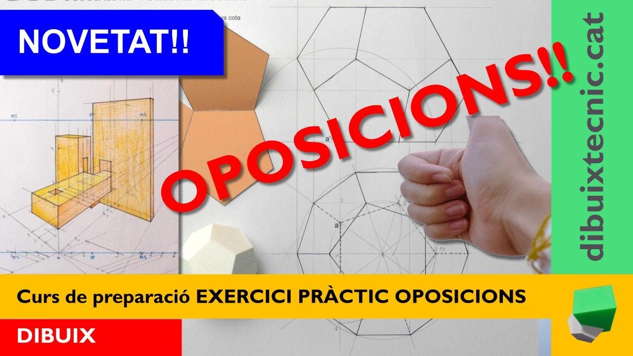 ✔️NOVETAT CURS OPOSICIONS❗ preparació exercici PRÀCTIC de les OPOSICIONS de DIBUIX - (Vídeo curt) de Josep Dibuix Tècnic IDC