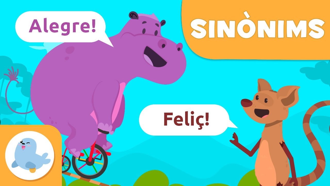 Els SINÒNIMS per a nens - Què són els sinònims? - Paraules amb el mateix significat en català de Smile and Learn - Català