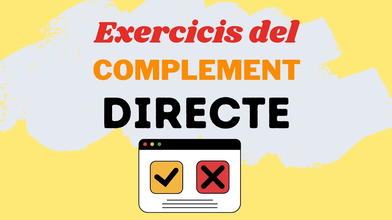 😎 EXERCICIS complement directe | ERRORS COMUNS de Parlem d'escriure en català