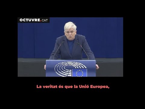 Brutal defensa del català al Parlament Europeu. de OCTUVRE