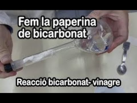 Fem la paperina de bicarbonat. Reacció bicarbonat vinagre. de profefaro