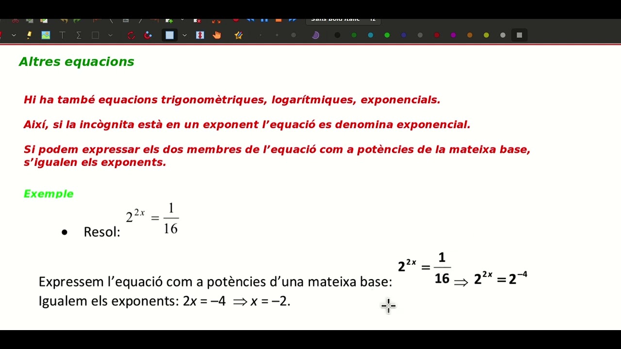 Equacions trigonomètriques, logarítmiques i exponencials. de Jordi Bardají