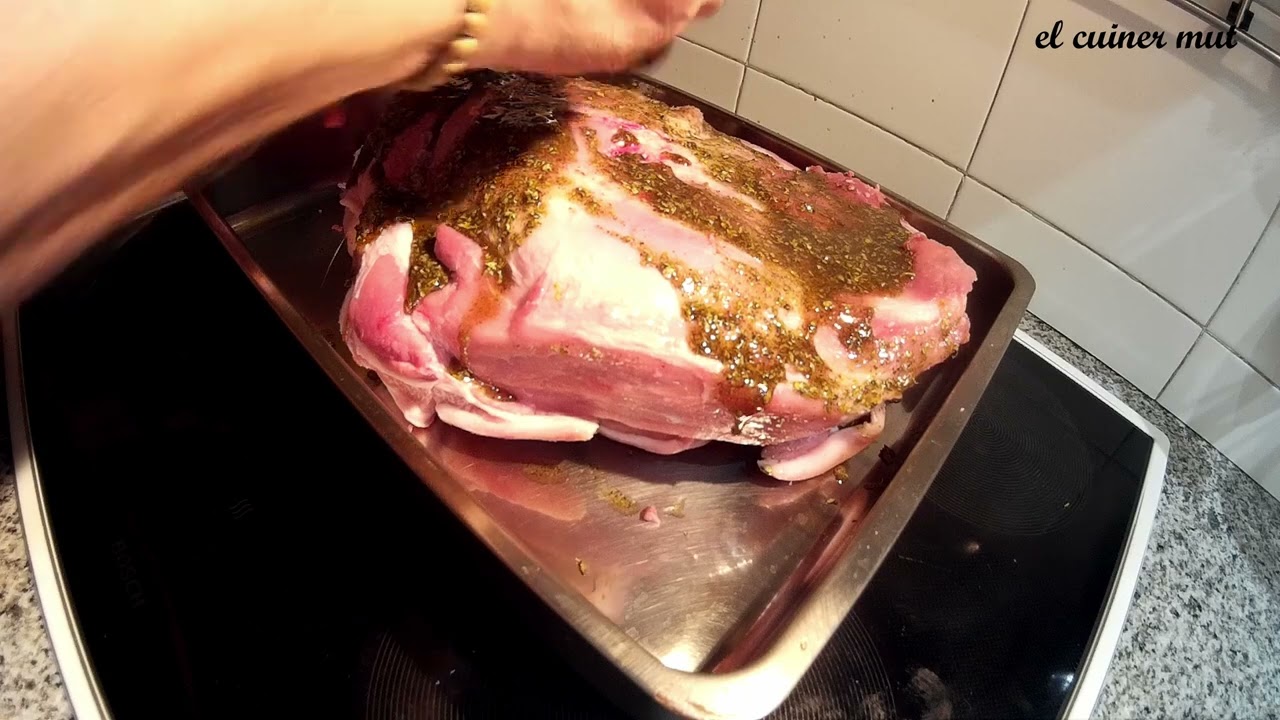 Espatlla de porc al forn de El cuiner mut