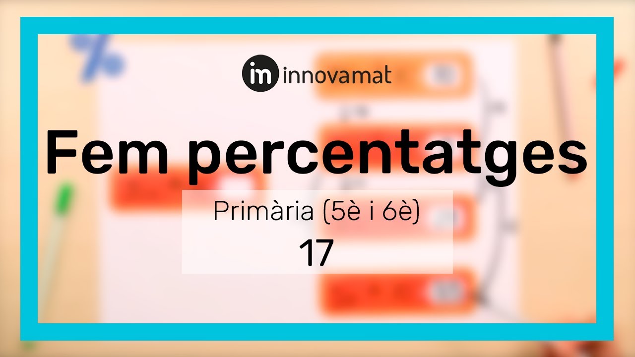 Fem percentatges - Estratègies en 2 minuts | Primària | Cicle Superior (5è i 6è) de Innovamat en català