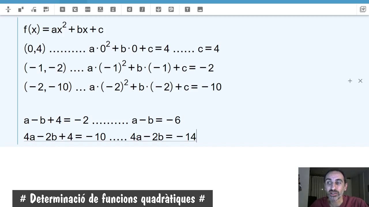 Determinació de funcions quadràtiques de Joan Miquel Villaró