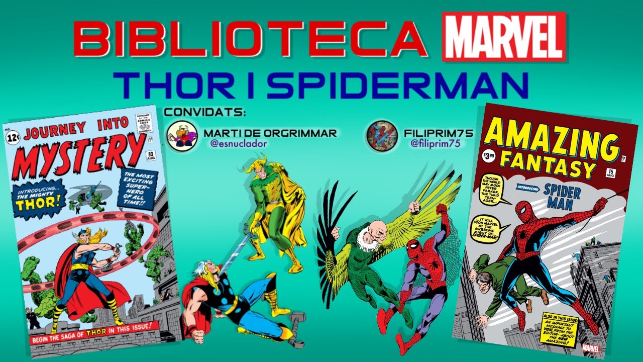 [encinestrat] Biblioteca Marvel: Thor i Spiderman / Convidats: Martí i Filiprim (@farfriki) de encinestrat