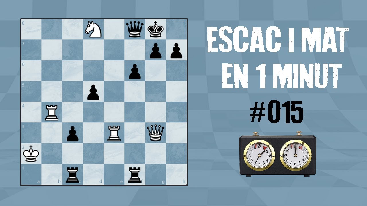 Escac i mat en 1 minut #015 || La reina agosarada de Escacs en Català