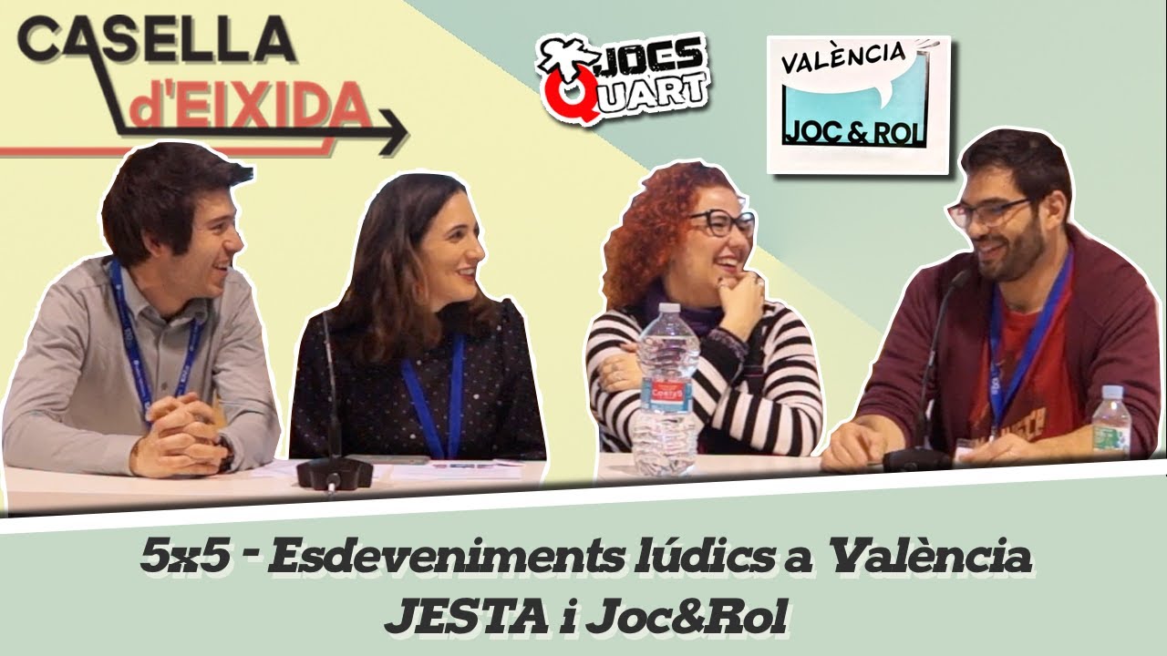Casella d'Eixida - 5x5 Esdeveniments lúdics a València: JESTA i Joc&Rol de Casella d'Eixida