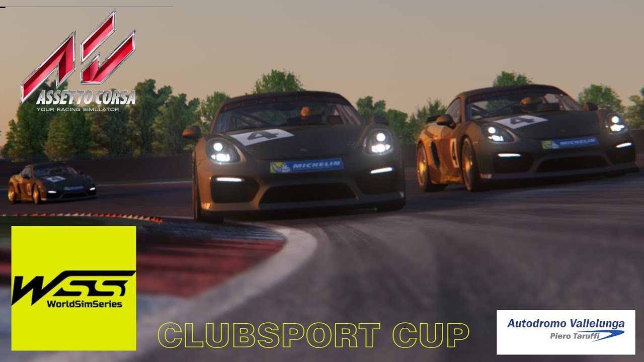Clubsport Cup 15 - Porsche Cayman GT4 - Vallelunga - World Sim Series de A tot Drap Simulador