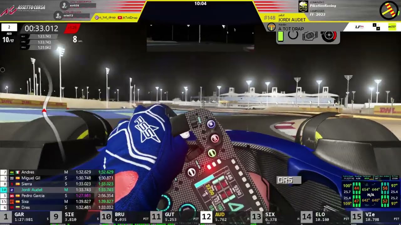 Campionat F1 2023 | Cursa 01 Bahrain | PikoSimracing de A tot Drap Simulador
