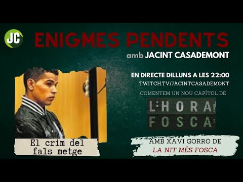 🕵️‍♂️ENIGMES PENDENTS | L'HORA FOSCA: EL CRIM DEL FALS METGE🕵️‍♂️ de Jacint Casademont