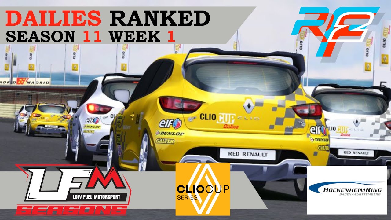 Nova SEASON 11 de LFM | Clio RS V Rookie Cup | R1 - Hockenheim National | LowFuelMotorsport de A tot Drap Simulador