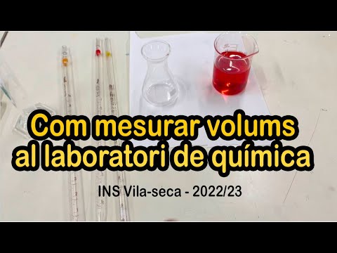 Com mesurar volums al laboratori de química de profefaro