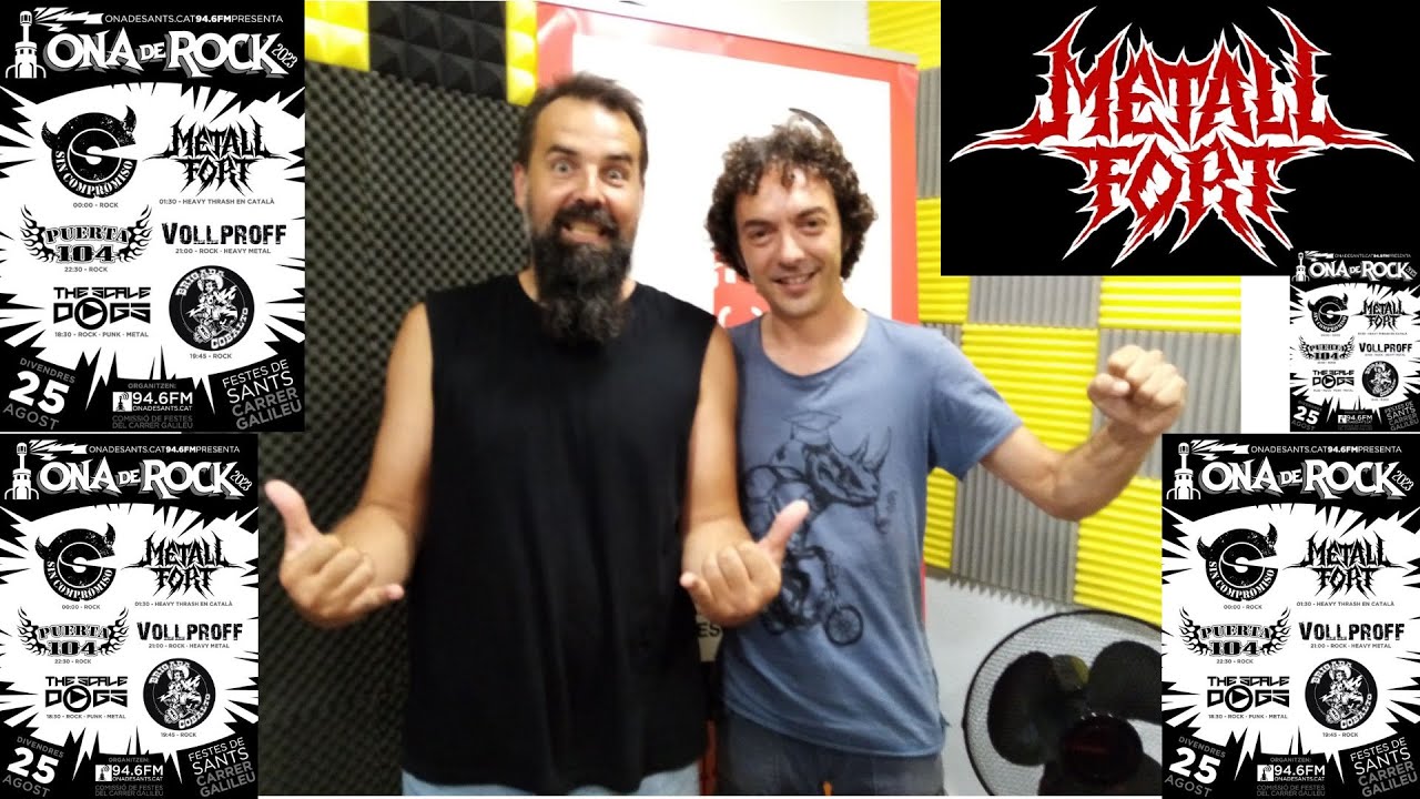 Sèrie d'especials ONA DE ROCK | Festa Major Sants 2023 | Segon capítol: Entrevista a Metall Fort de El Rock-Òdrom Ràdio