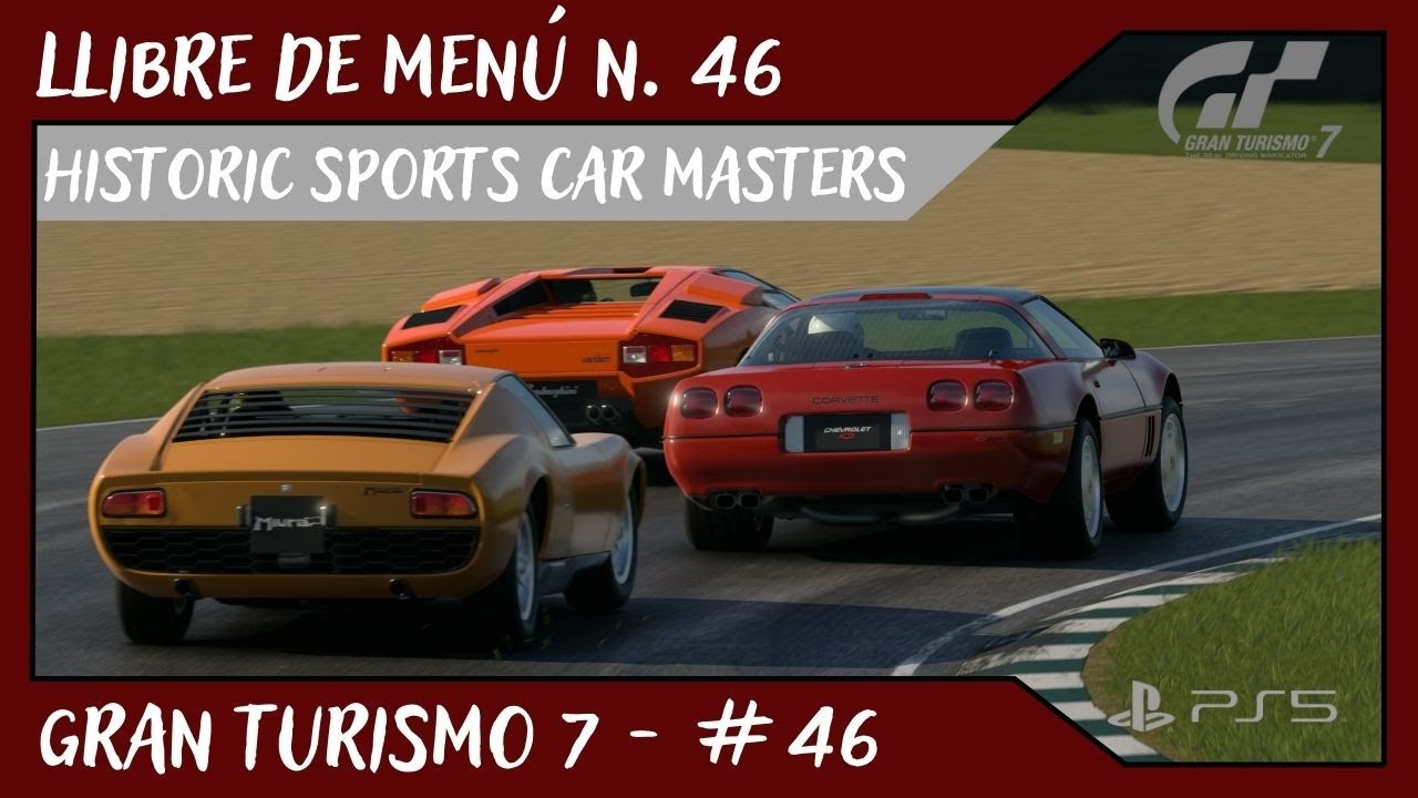 Llibre de menú n. 46 - Historic Sports Car Masters // GRAN TURISMO 7 en PS5 // #46 de Alvamoll7