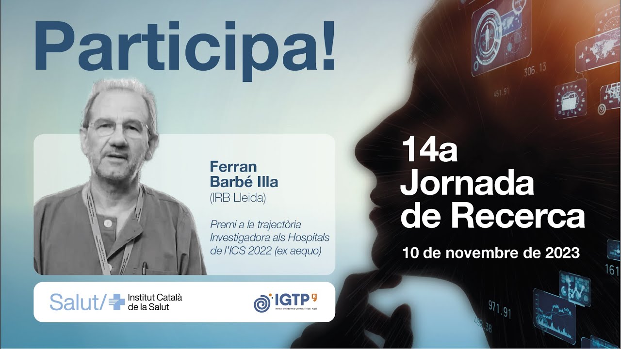 Ferran Barbé. Premi a la Trajectòria investigadora als Hospitals de l'ICS 2022. Participa! de icscat