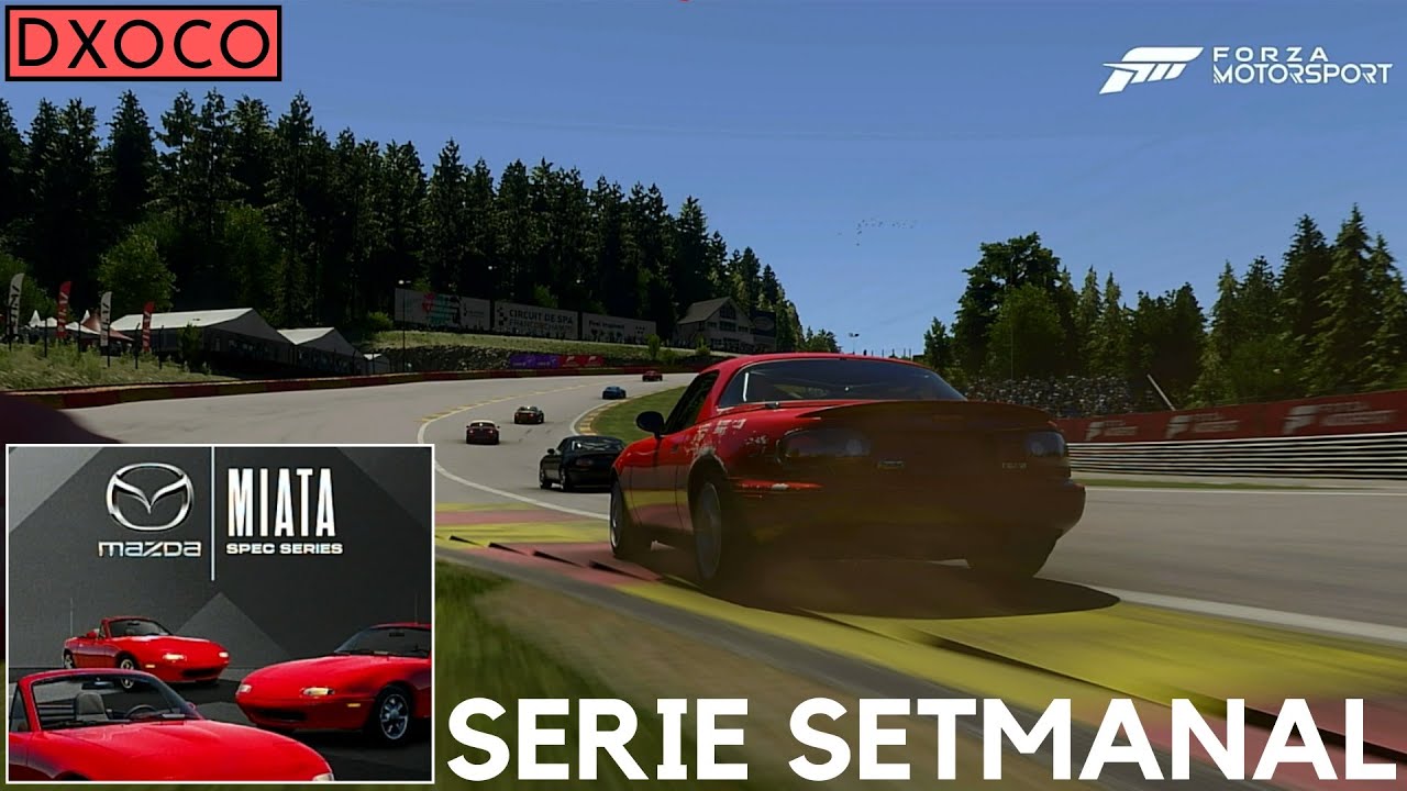 Serie setmanal Forza Motorsport. Mazda Miata spec series de Dxoco