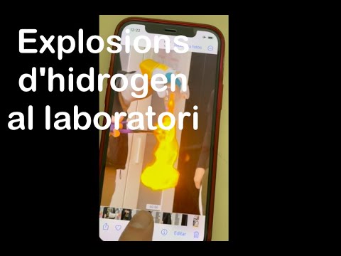 Explosions hidrogen al laboratori de profefaro