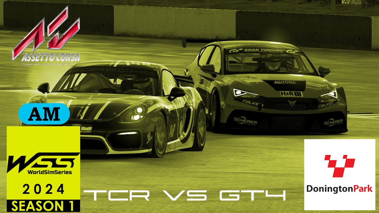 World Sim Series | TCR vs GT4 - Donington Park de A tot Drap Simulador