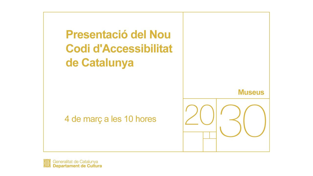 Presentació del Nou Codi d'Accessibilitat de Catalunya de patrimonigencat