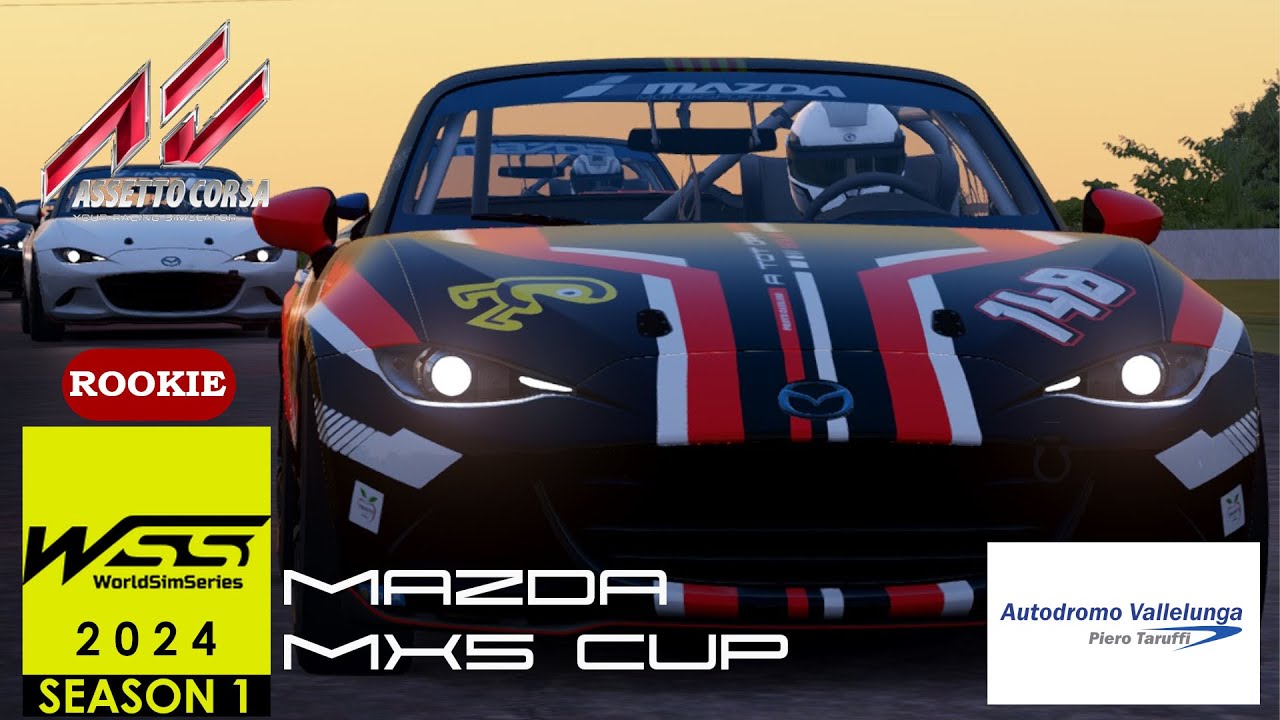 World Sim Series | Mazda MX5 - Vallelunga de A tot Drap Simulador