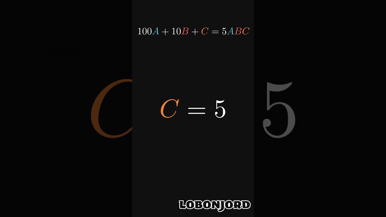 Quants nombres de 3 xifres són 5 vegades el producte dels seus dígits? de Lobonjord