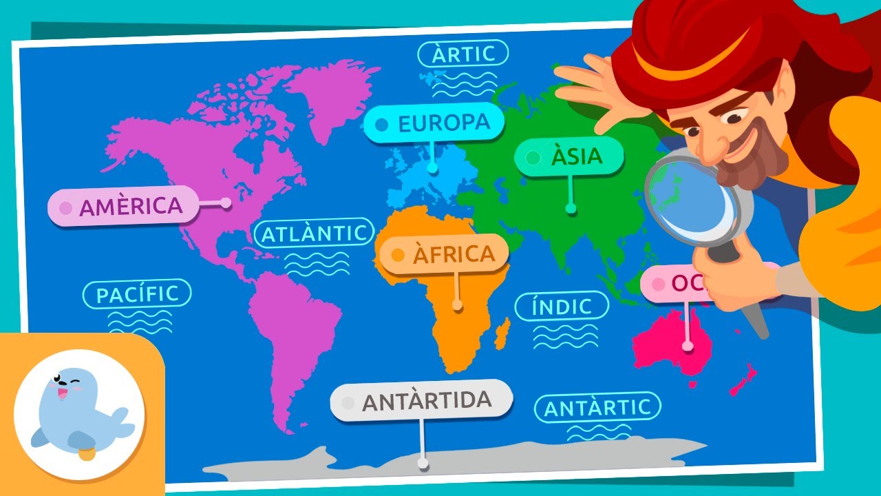 Els CONTINENTS i OCEIA'NS per a nens | Recull | Quants continents i oceans hi ha? de Smile and Learn - Català